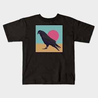 Sunset Raven Kids T-Shirt